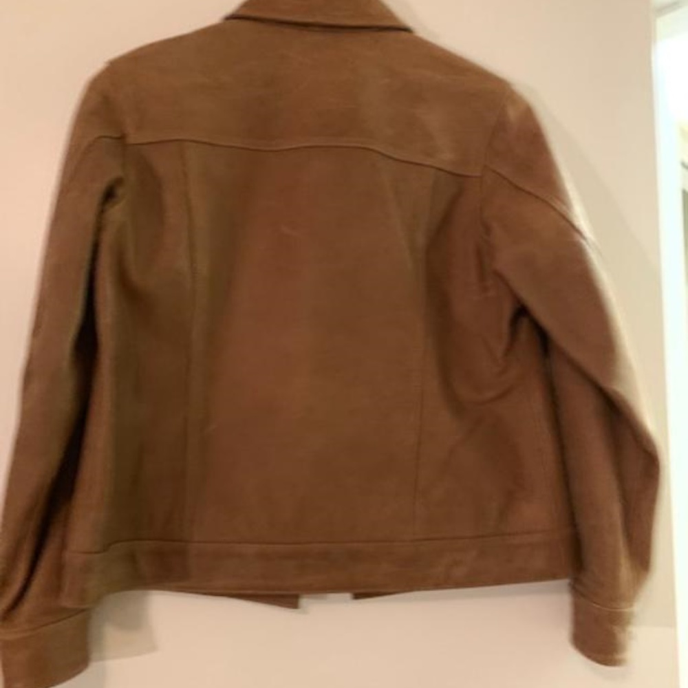 Talbots Tan Leather Jacket - Picture 4 of 4